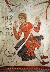 Un berger jouant du flageolet (détail)
